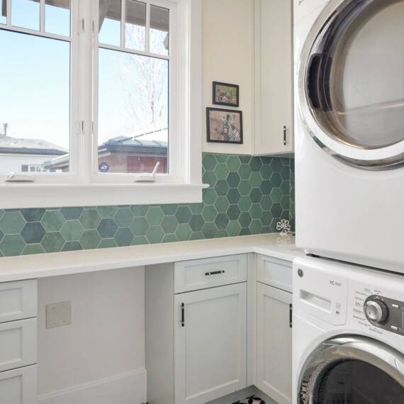 Crystal cabinets laundry room 80110