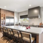 Kitchen remodel with contemporary wood cabinets